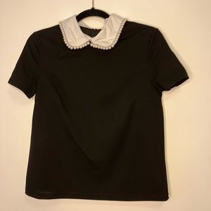 Wednesday Adams Peter Pan Collar Shirt
